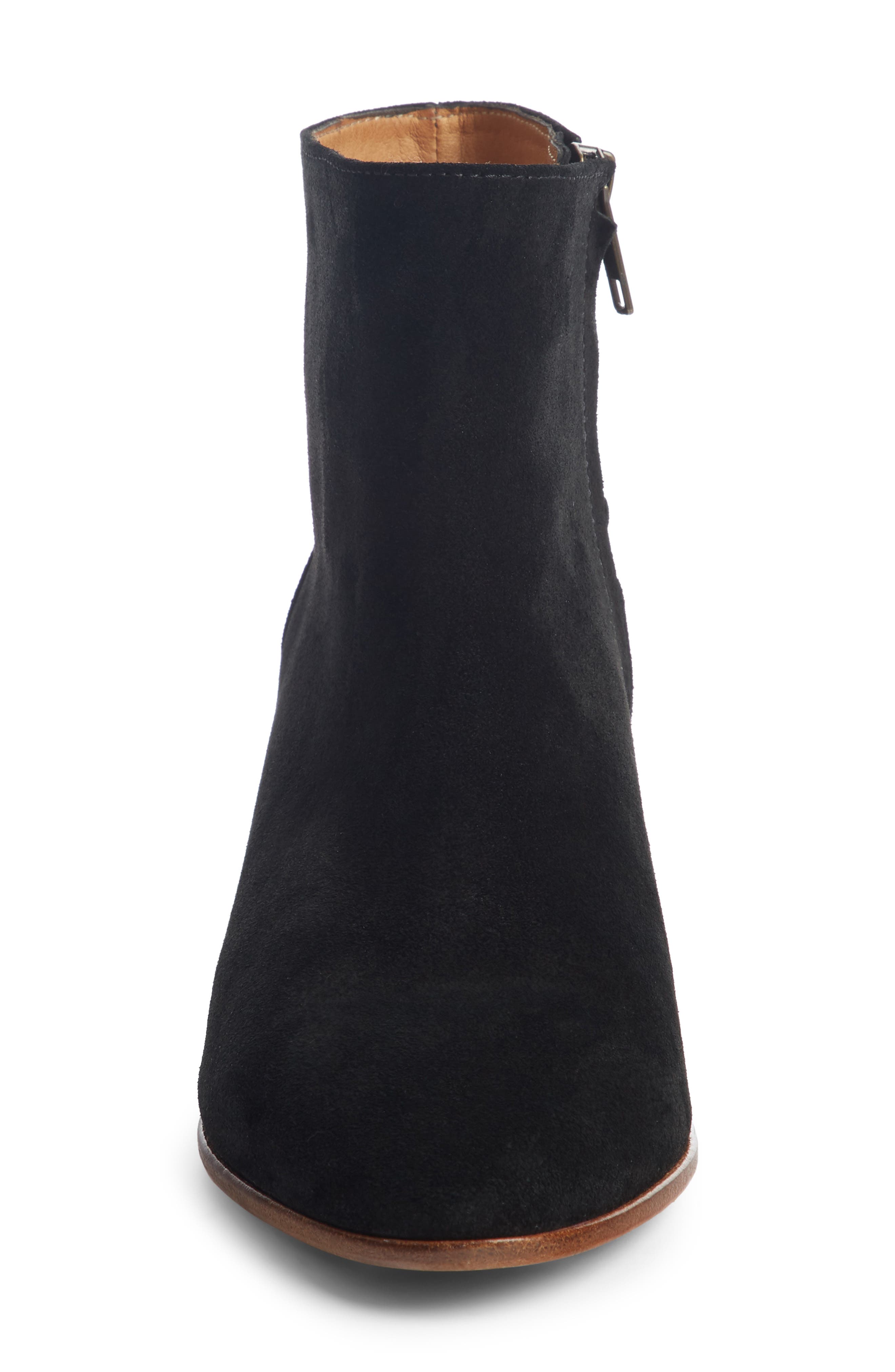 Dacken Stacked Heel Bootie, Alternate, color, BLACK