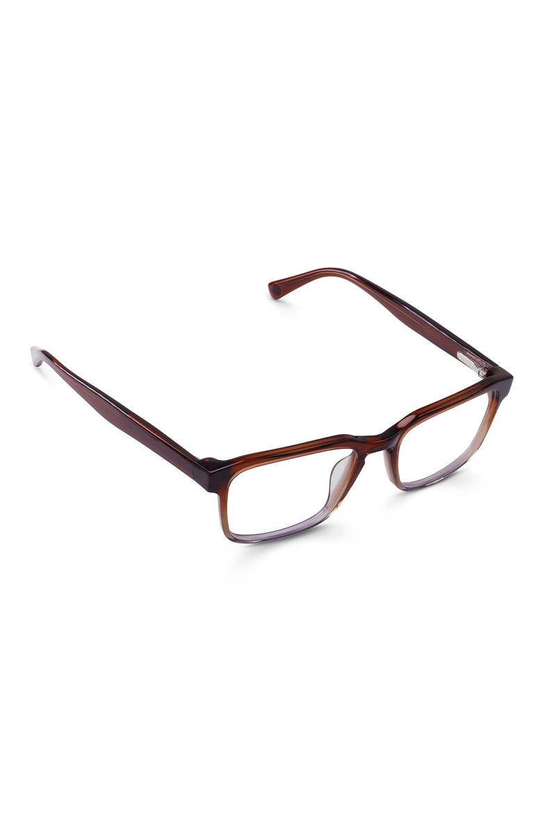 Seymour 52mm Rectangular Reading Glasses, Alternate, color, MAHOGANY TO FOG GREY CRYSTAL