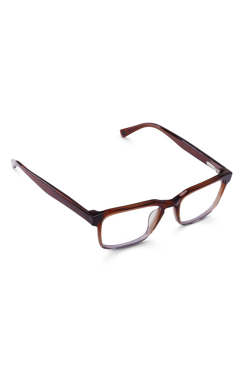 eyebobs Seymour 52mm Rectangular Reading Glasses, Alternate, color, Mahogany To Fog Grey Crystal