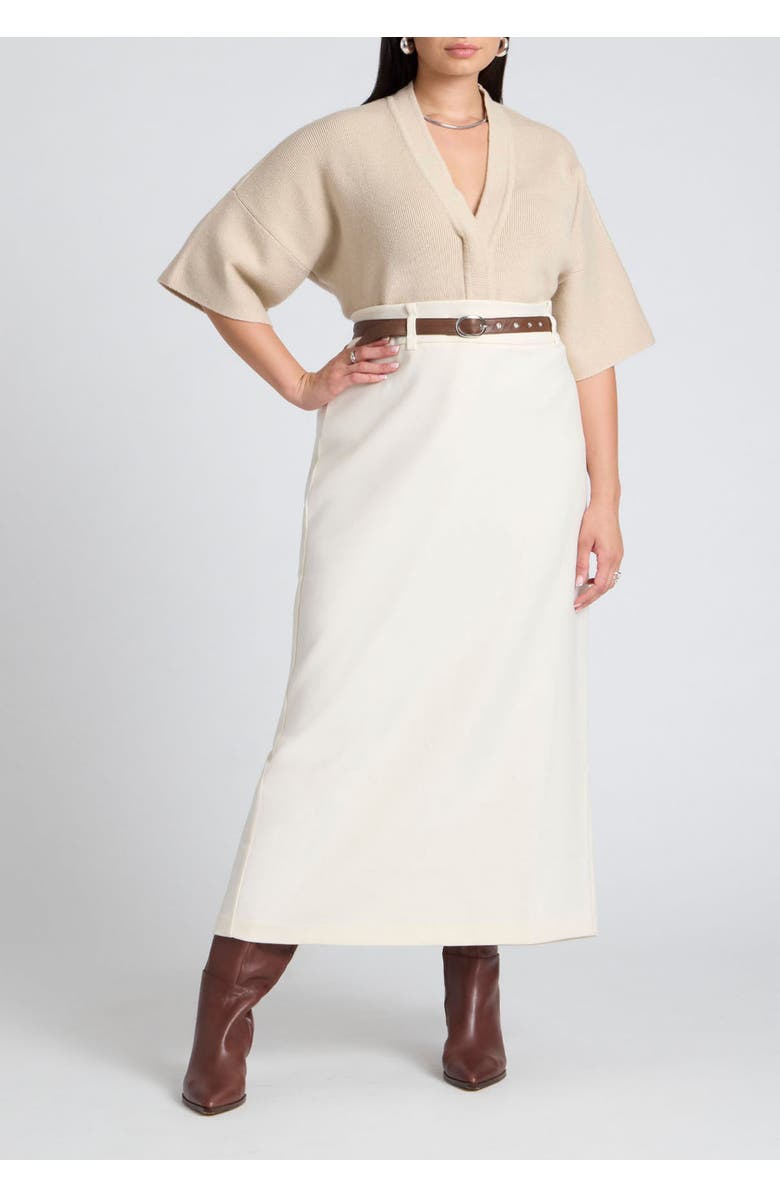 ELOQUII Wide Sleeve Sweater, Alternate, color, Coco Mocha