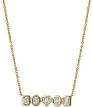 LuvMyJewelry Cassira 14K Gold Lab Grown Diamond Necklace - 0.75 Ct