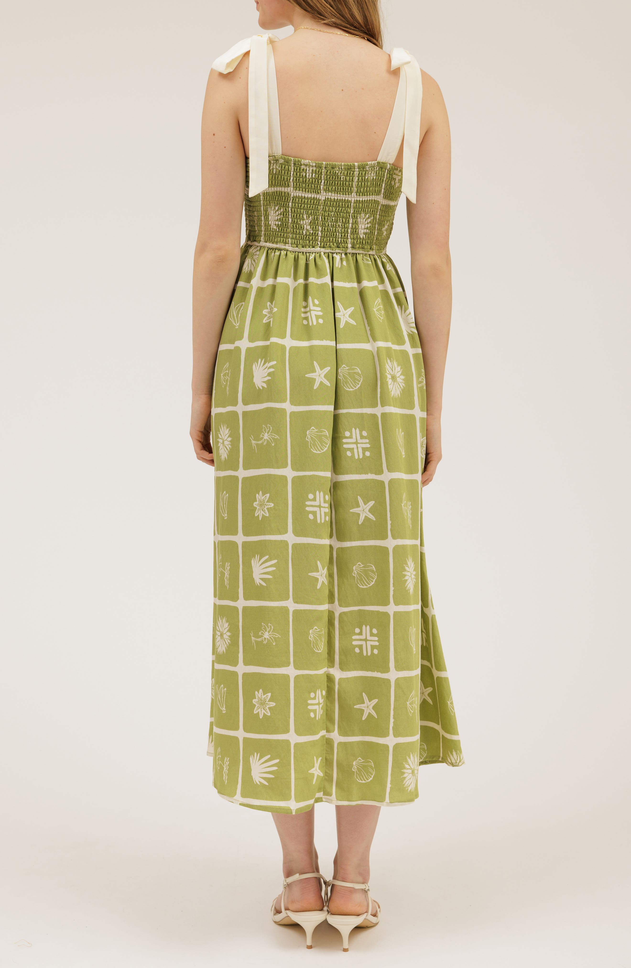 Shoulder Tie Midi Dress - image 4