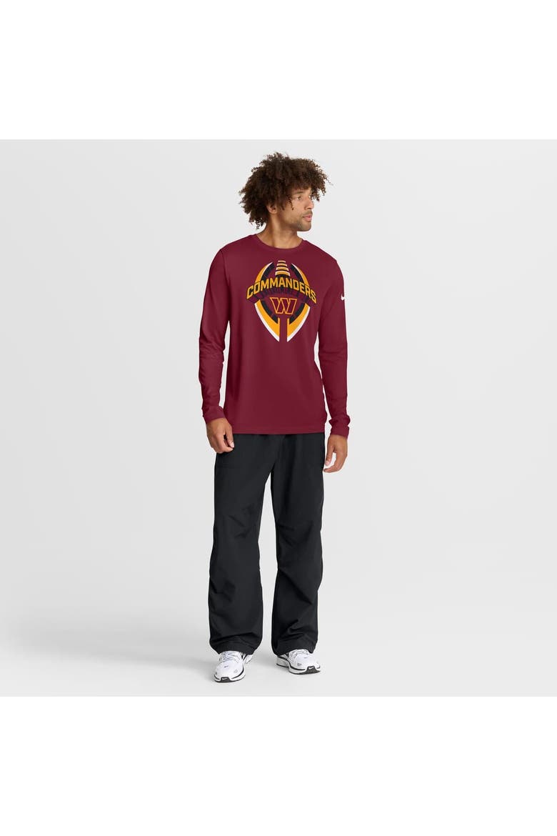 Men's Nike Burgundy Washington Commanders Primetime Legend Icon Performance Long Sleeve T-Shirt, Alternate, color, Burgundy