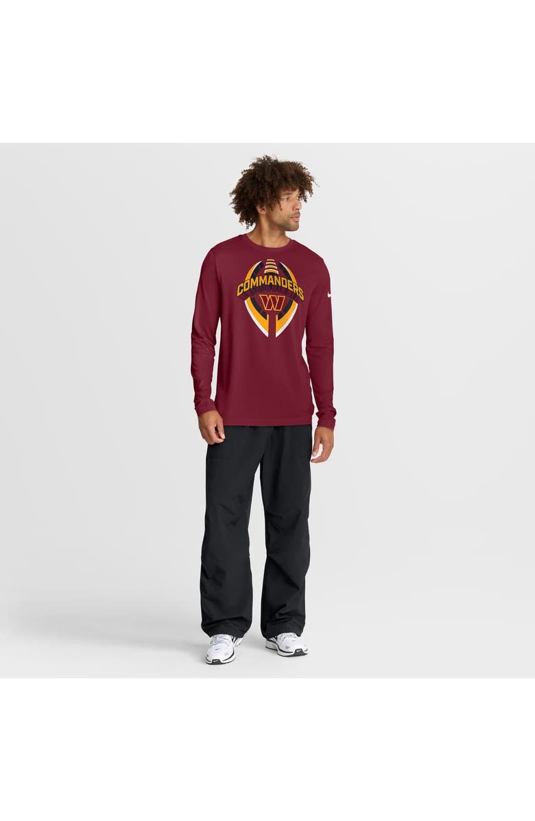Nike Men's Nike Burgundy Washington Commanders Primetime Legend Icon Performance Long Sleeve T-Shirt, Alternate, color, Burgundy