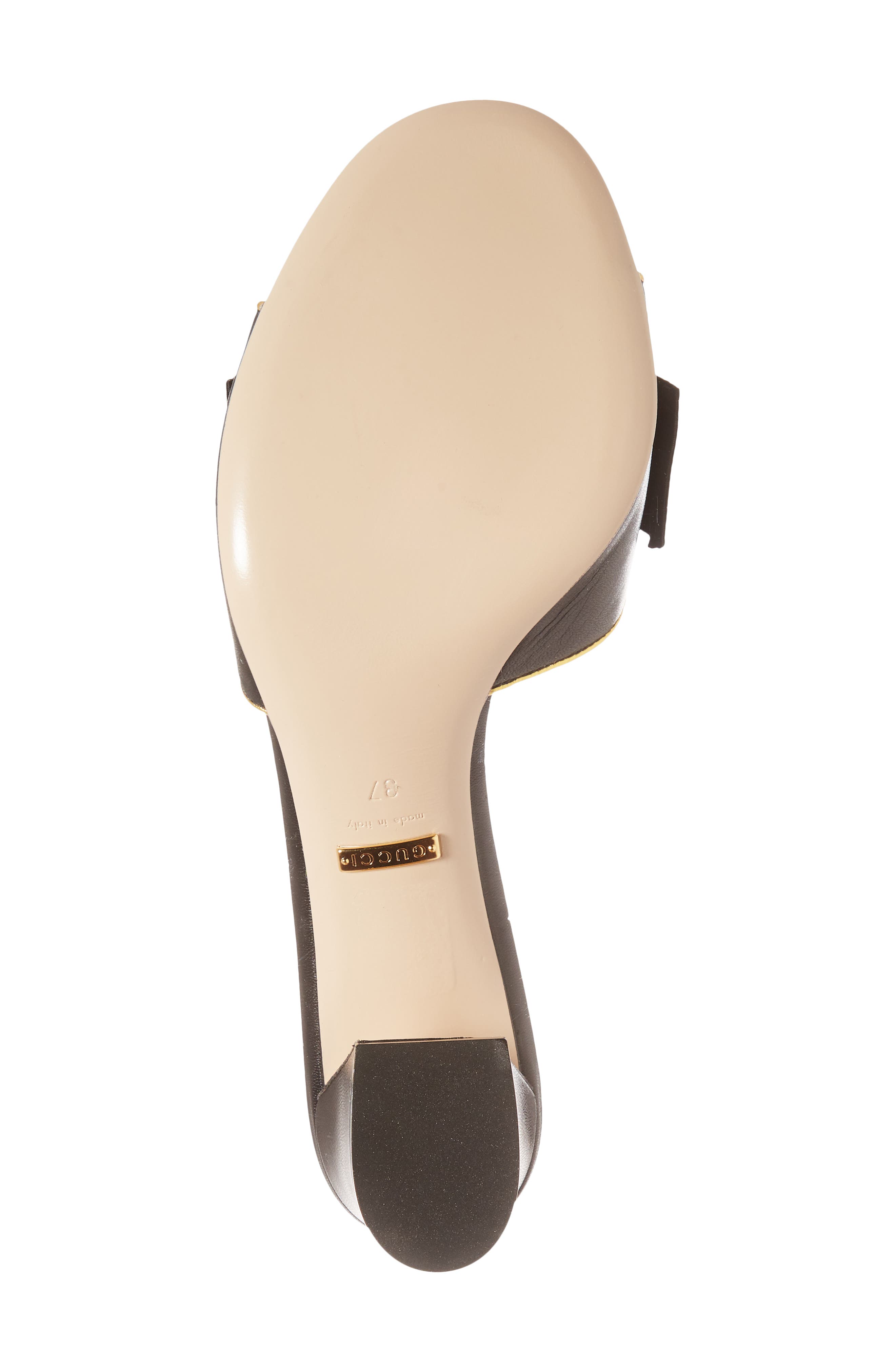 Gucci Bee Embellished Slide Sandal, Alternate, color, 