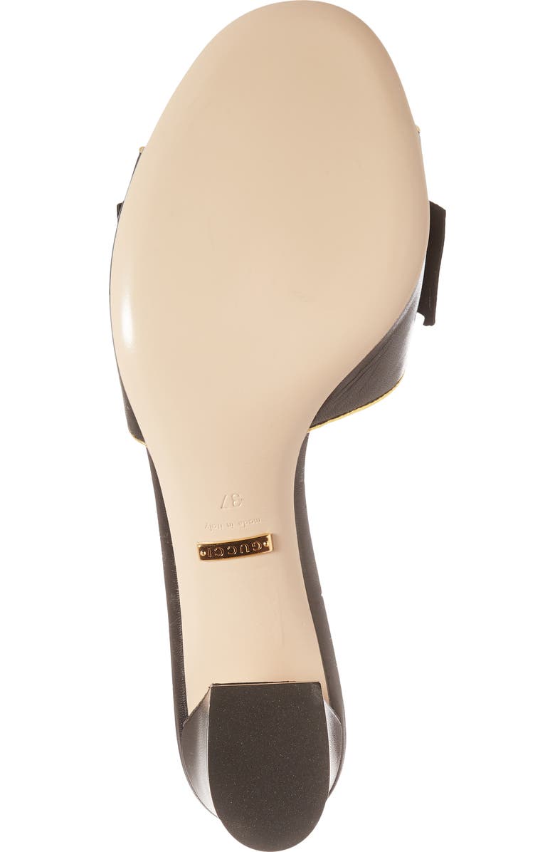 Gucci Bee Embellished Slide Sandal, Alternate, color,