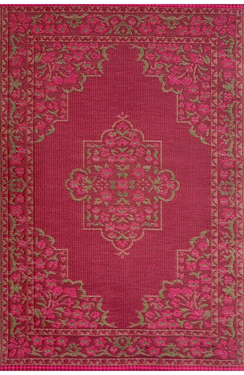 Mad Mats Bouquet Red Rug, Main, color, 6'X9'