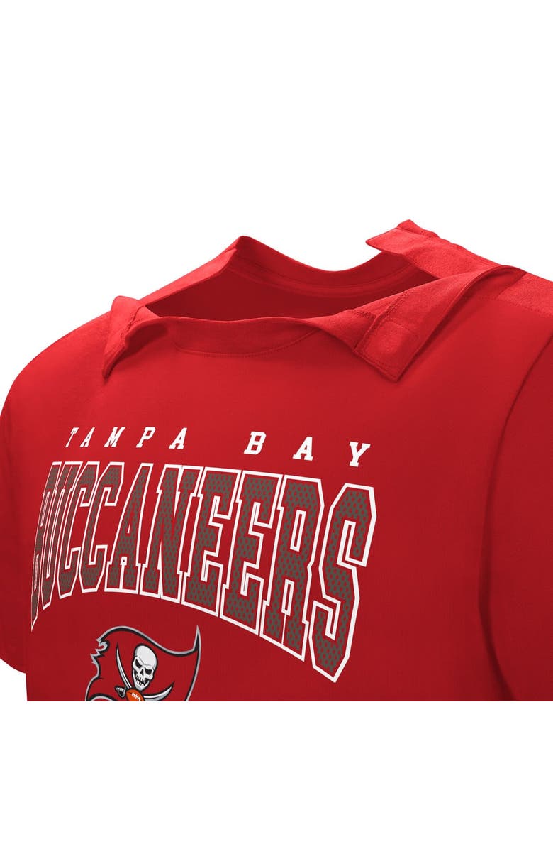 NFL Men's Red Tampa Bay Buccaneers Home Team Adaptive T-Shirt, Alternate, color, Red