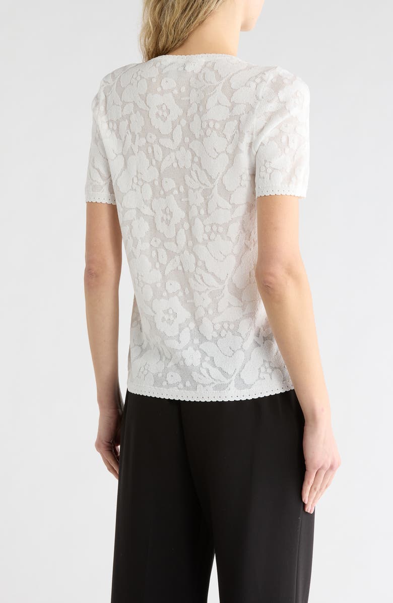 JASON WU Burnout Floral Top, Alternate, color, Egret/ White Organza