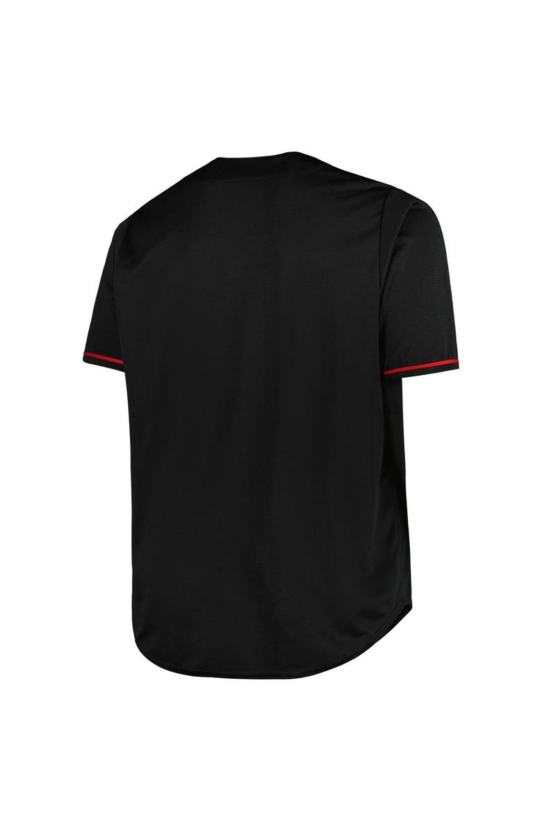 PROFILE Men's Black Boston Red Sox Big & Tall Pop Fashion Jersey, Alternate, color,