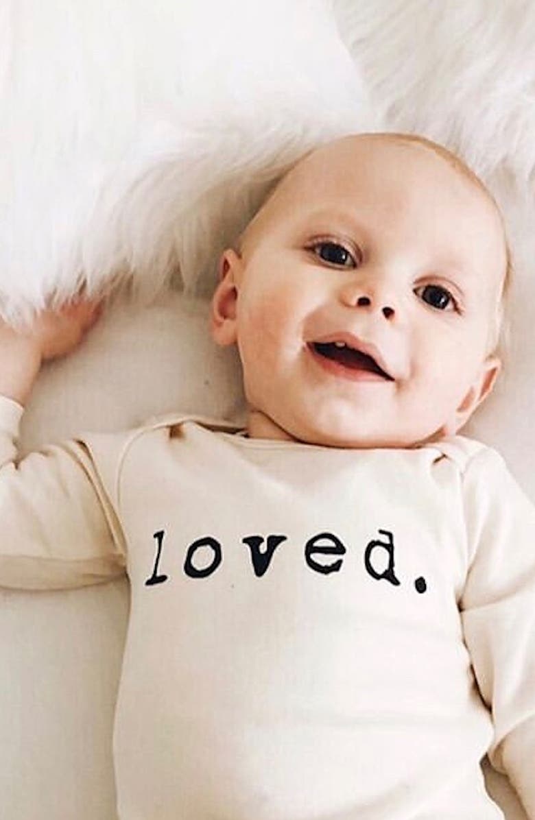 Tenth & Pine Loved Organic Cotton Bodysuit, Alternate, color,