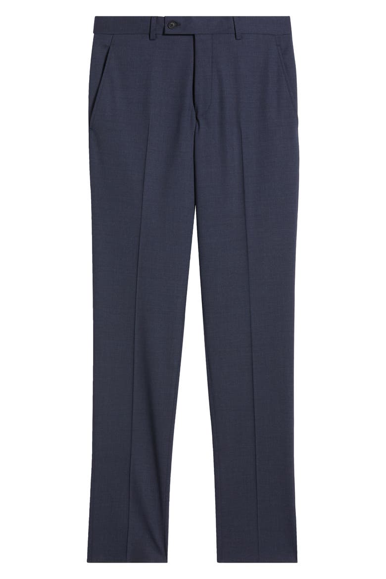 Ross Slim Fit Stretch Wool Pants, Alternate, color, BLUE/ GREY