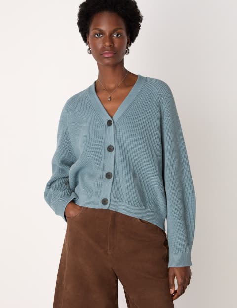 Cotton V-Neck Cardigan