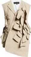 Comme des Garçons Asymmetric Heavyweight Linen Canvas Vest