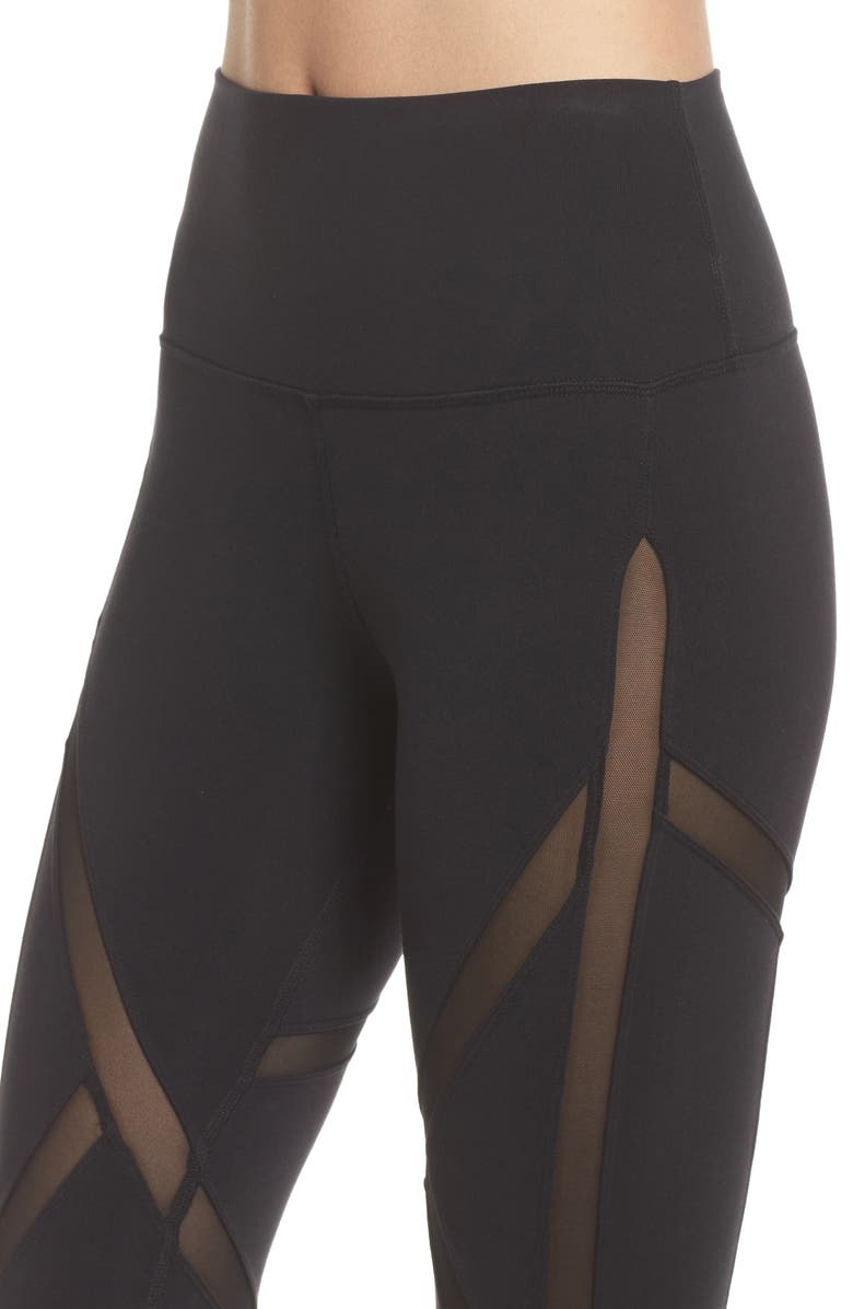 Alo Laced High Waist Capri Leggings, Alternate, color, 