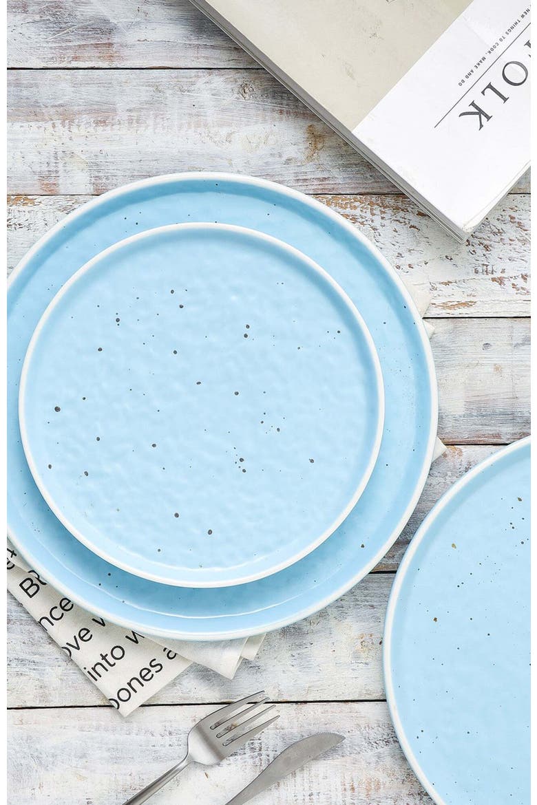 Elena Stoneware 4-Piece Salad Plate Set, Alternate, color, Blue