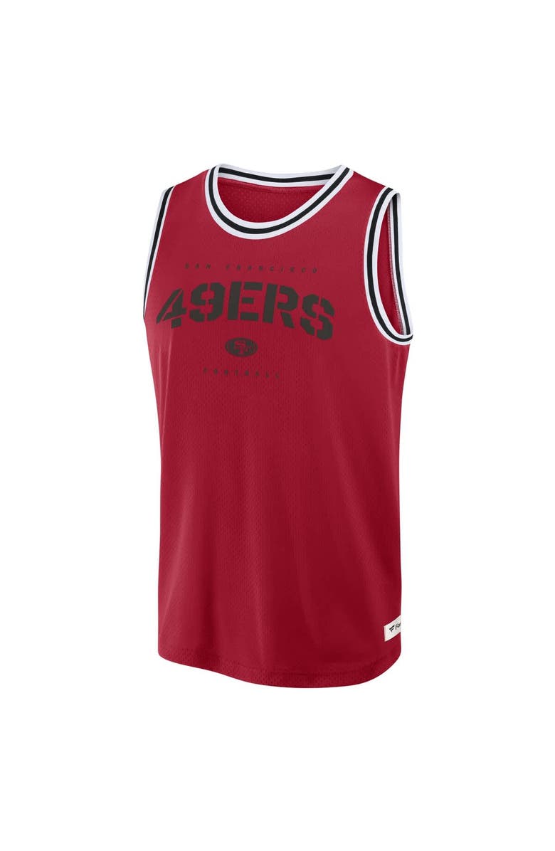 FANATICS Men's Fanatics Scarlet San Francisco 49ers Elements Future Ground Jersey Tank Top, Alternate, color, Scarlet
