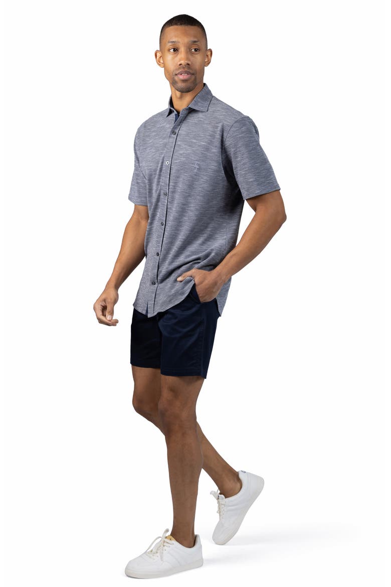 Stretch Cotton Performance Shorts, Alternate, color, NAVY