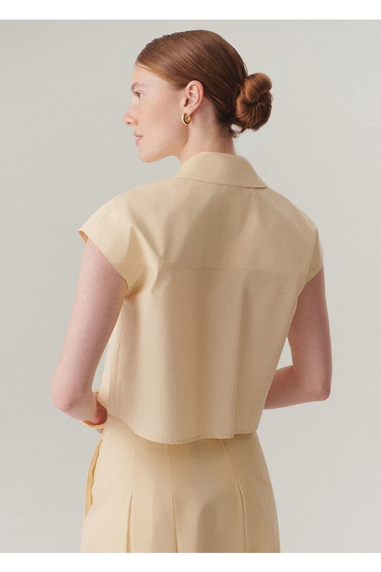 Hallie Embroidered Shirt, Alternate, color, LIGHT YELLOW