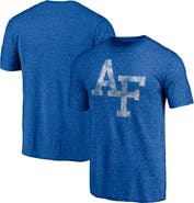 Fanatics MTO Label Men's Royal Air Force Falcons Classic Primary Tri-Blend T-Shirt