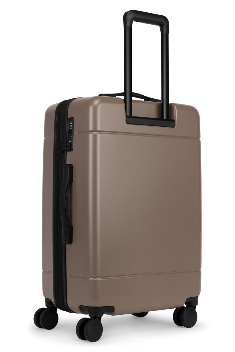Medium Hue 26-Inch Rolling Suitcase, Alternate, color, CHOCOLATE