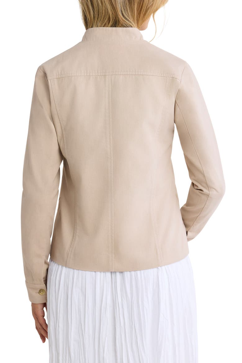 Twill Barn Jacket, Alternate, color, WHITE PEPPER