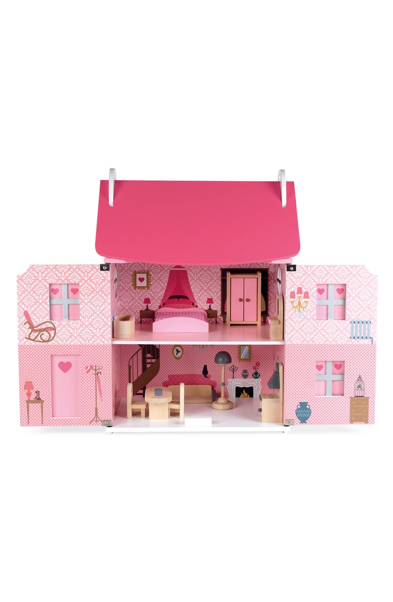 Janod Wood Doll House, Alternate, color, 