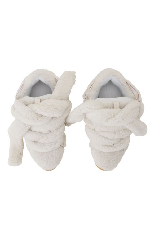Lanvin Curb Sneakers In Shearling In Multi