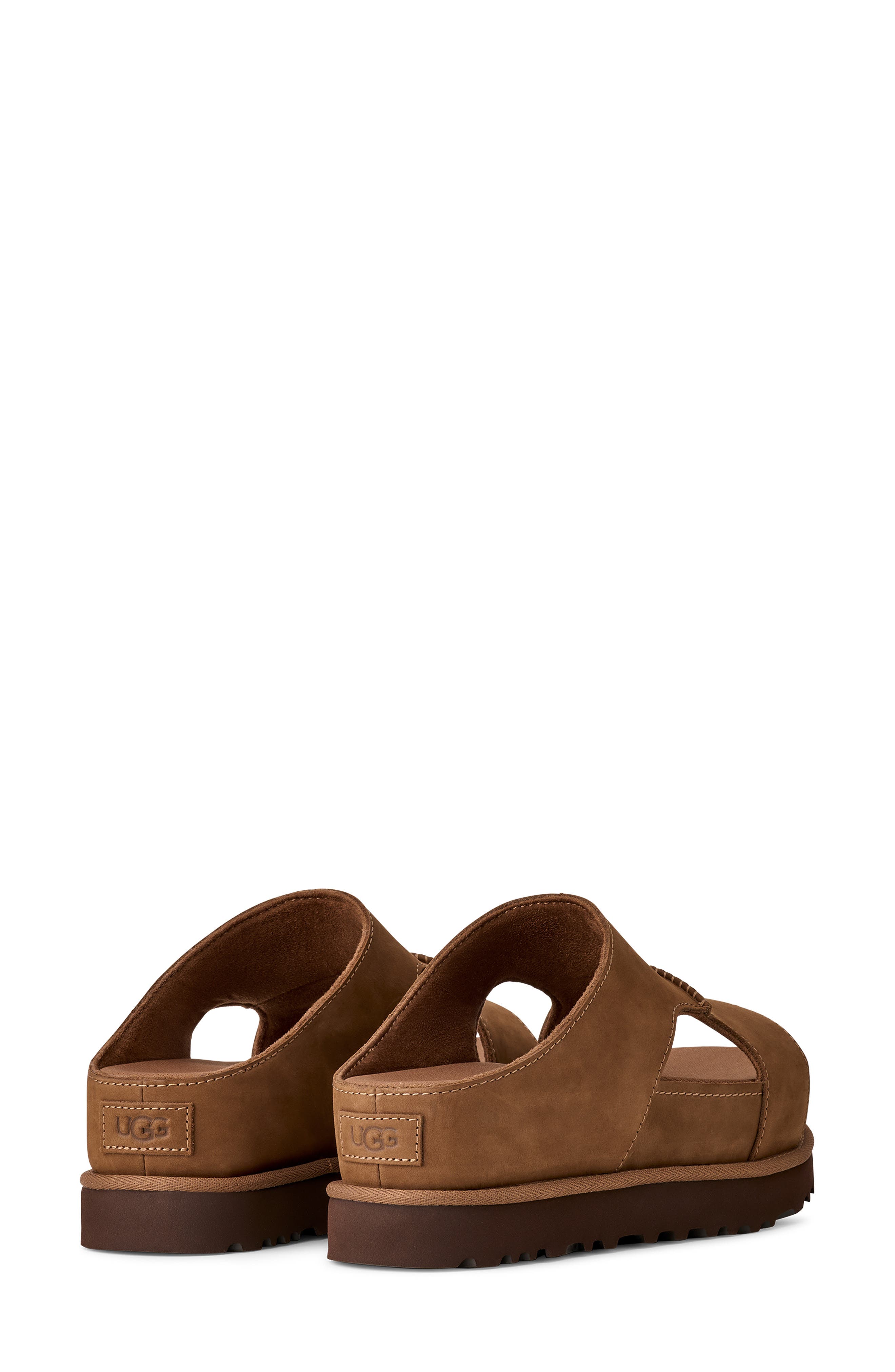 UGG<sup>®</sup> Goldenstar Hi Slide Sandal, Alternate, color, Dark Chestnut