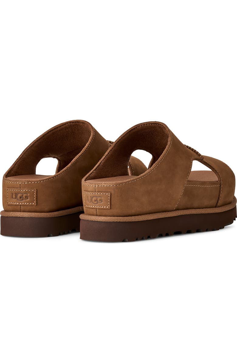 UGG<sup>®</sup> Goldenstar Hi Slide Sandal, Alternate, color, Dark Chestnut