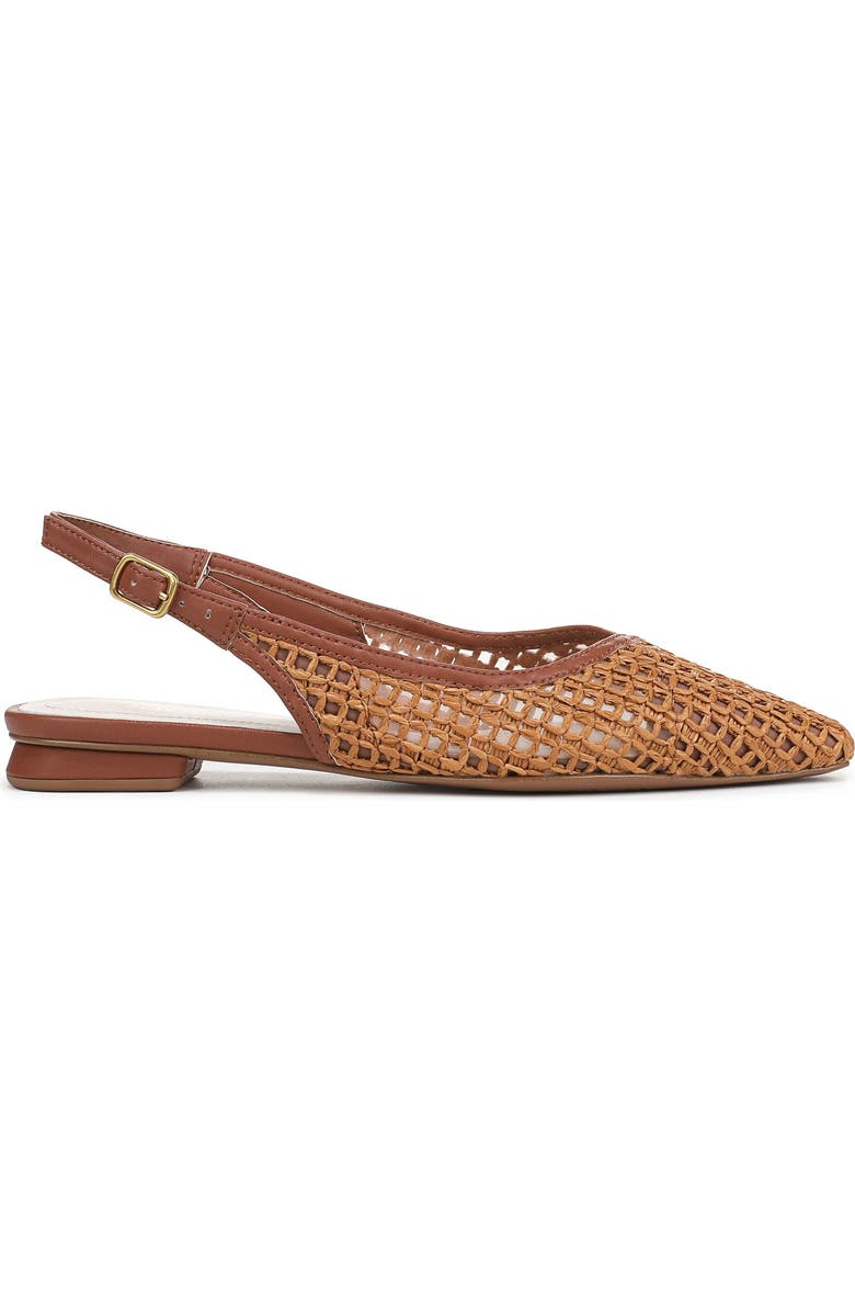 Franco Sarto Raena Slingback Flat, Alternate, color, Wicker Brown