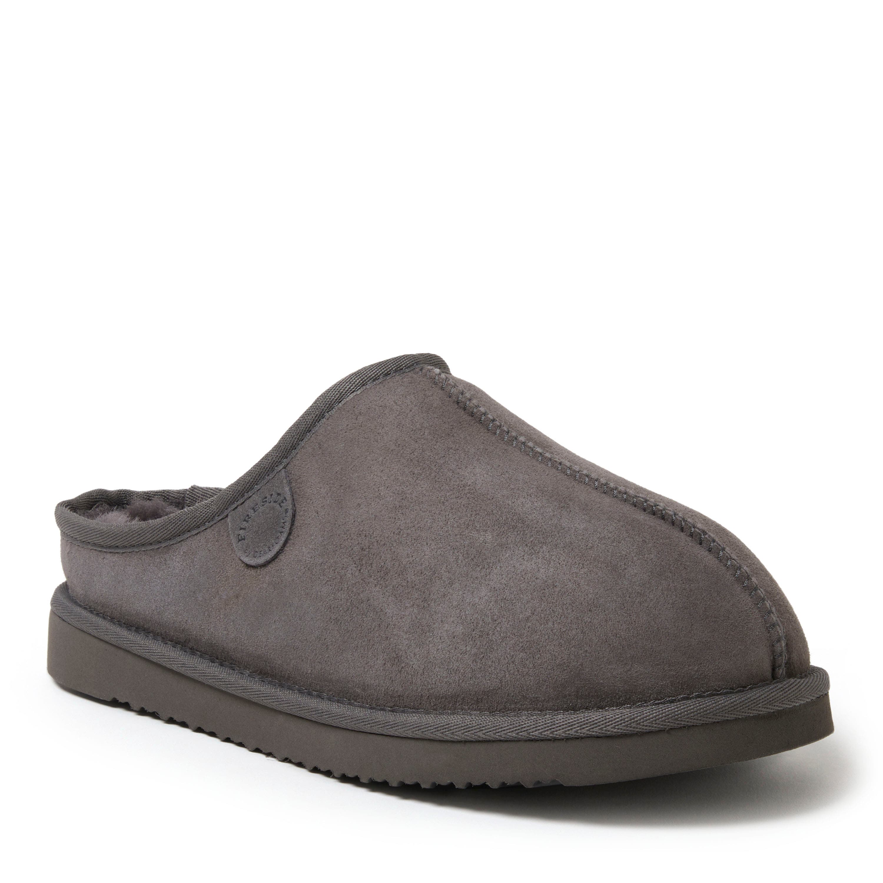 DEARFOAMS Fireside Grafton Genuine Shearling Clog Slipper, Main, color, Grey Solid