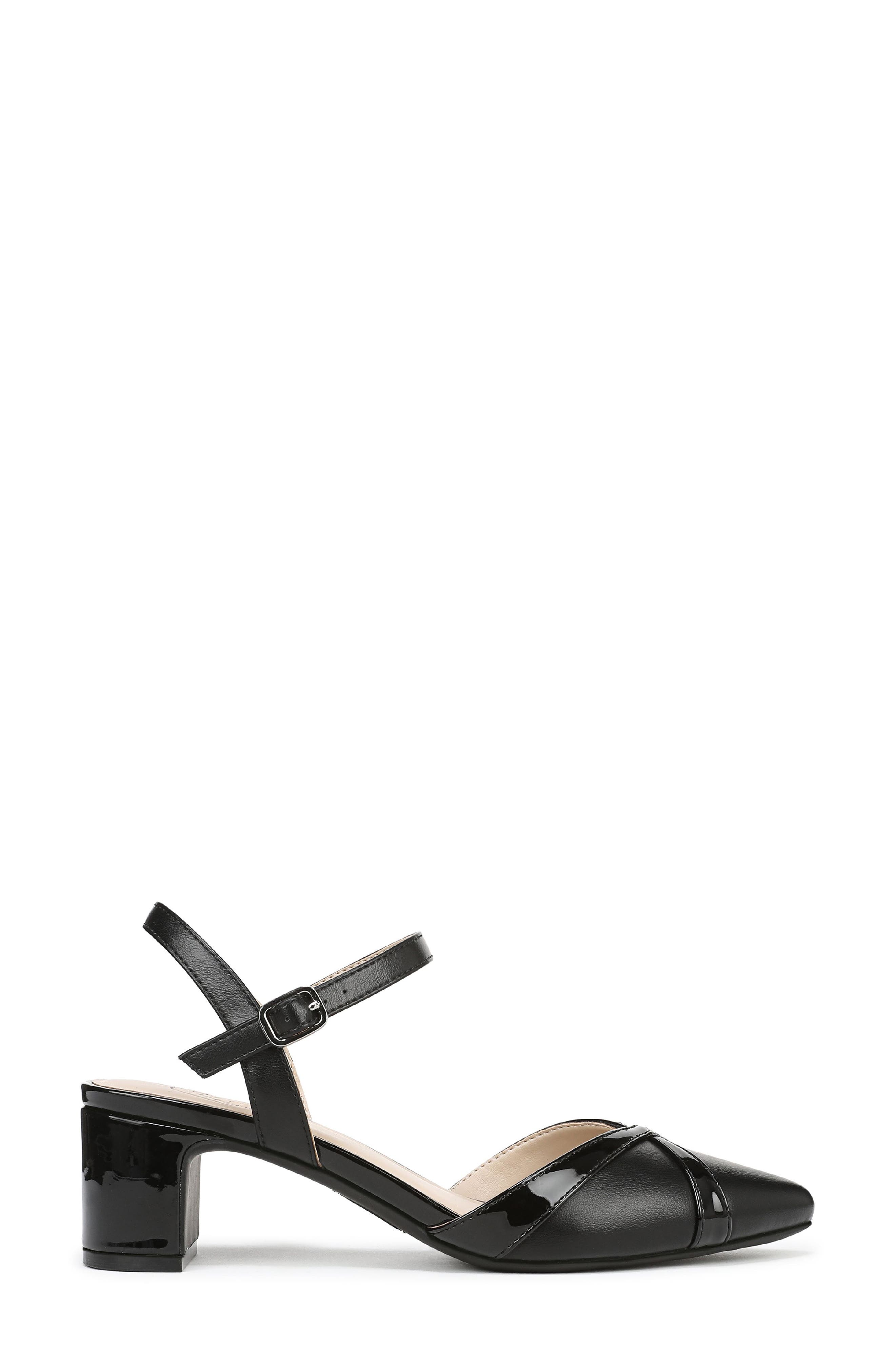 LifeStride Miranda Ankle Strap Sandal, Alternate, color, Black