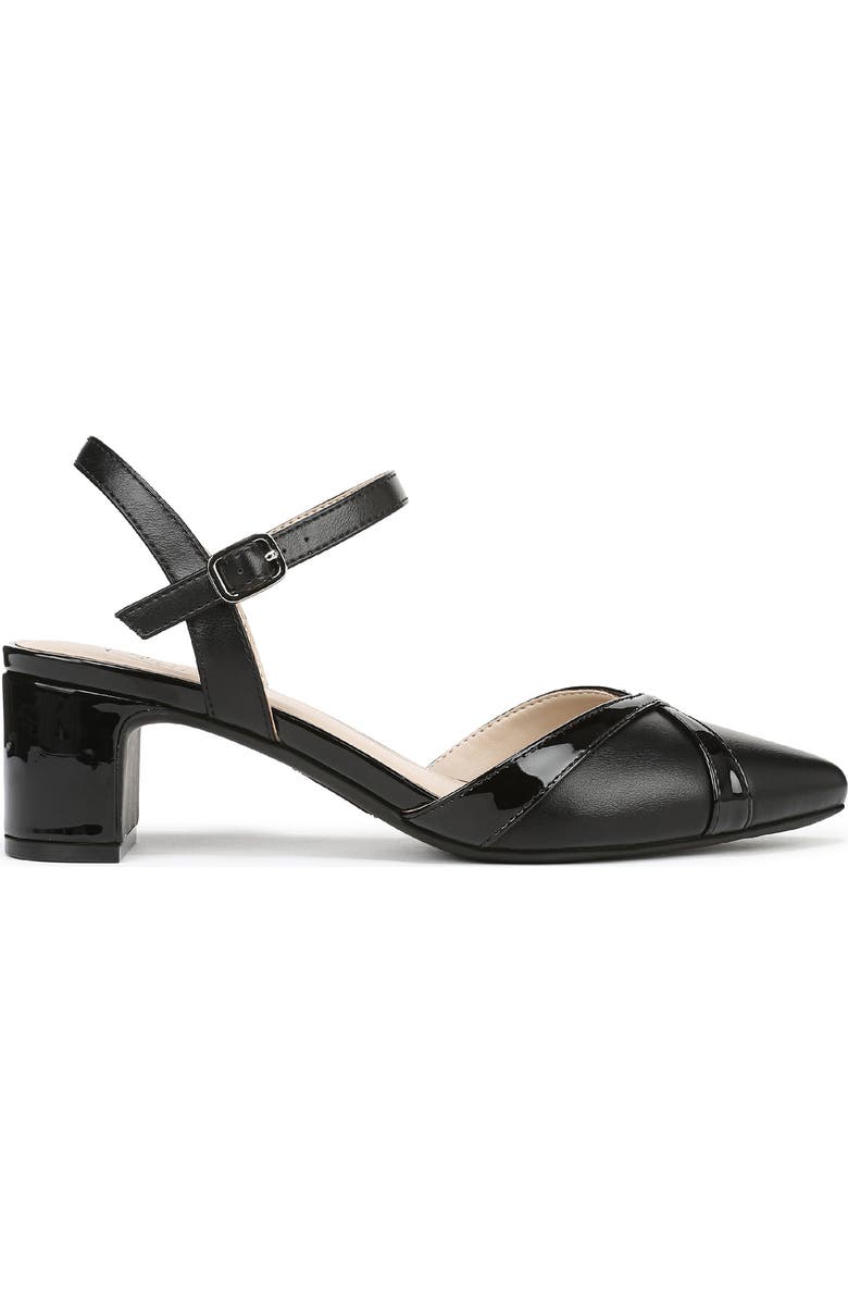 LifeStride Miranda Ankle Strap Sandal, Alternate, color, Black
