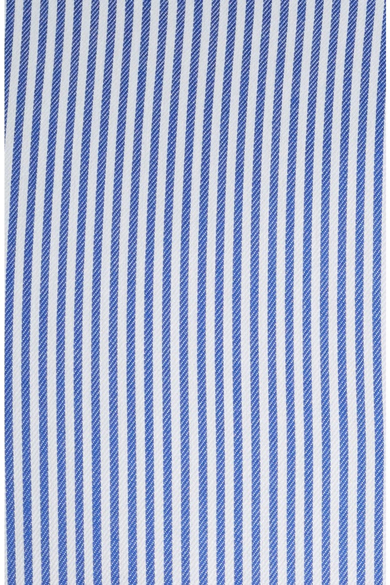 Banker Stripe Non-Iron Cotton Twill Dress Shirt, Alternate, color, BLUE