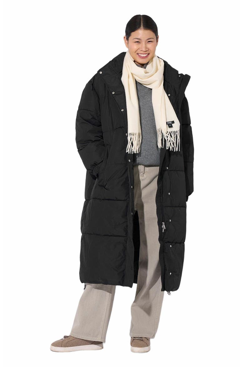 Cashmere Fringed Scarf, Alternate, color, white