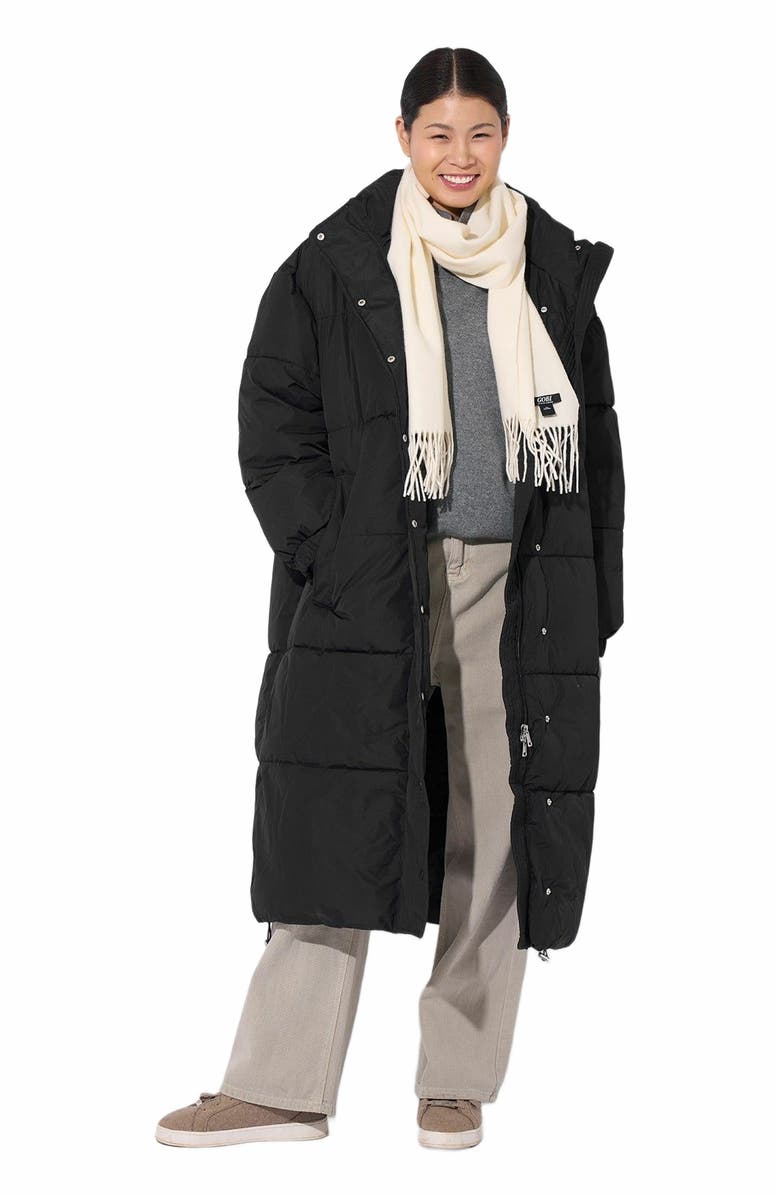 GOBI Mongolian Cashmere Cashmere Fringed Scarf, Alternate, color, White