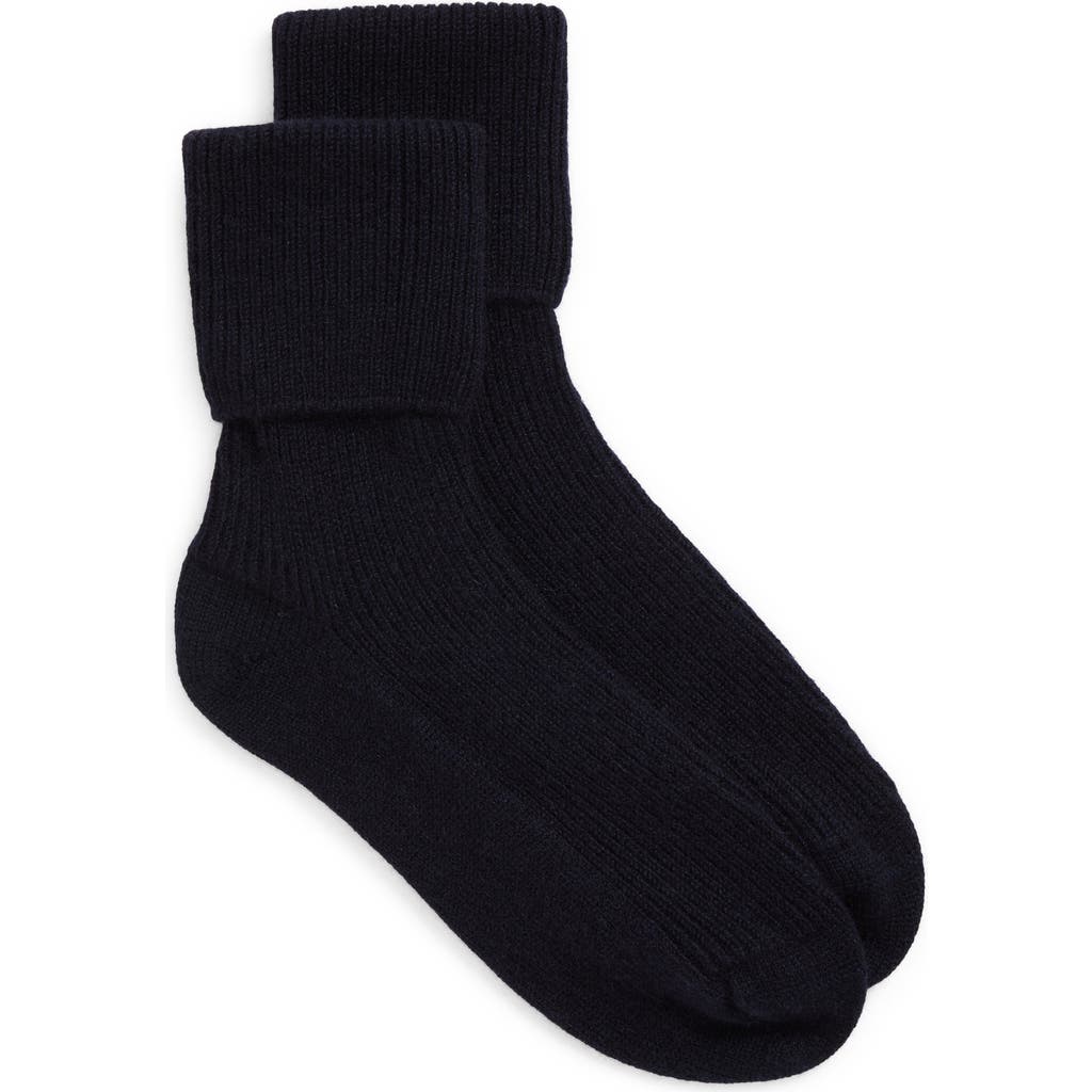 Johnstons Of Elgin Cashmere Travel Socks In Blue