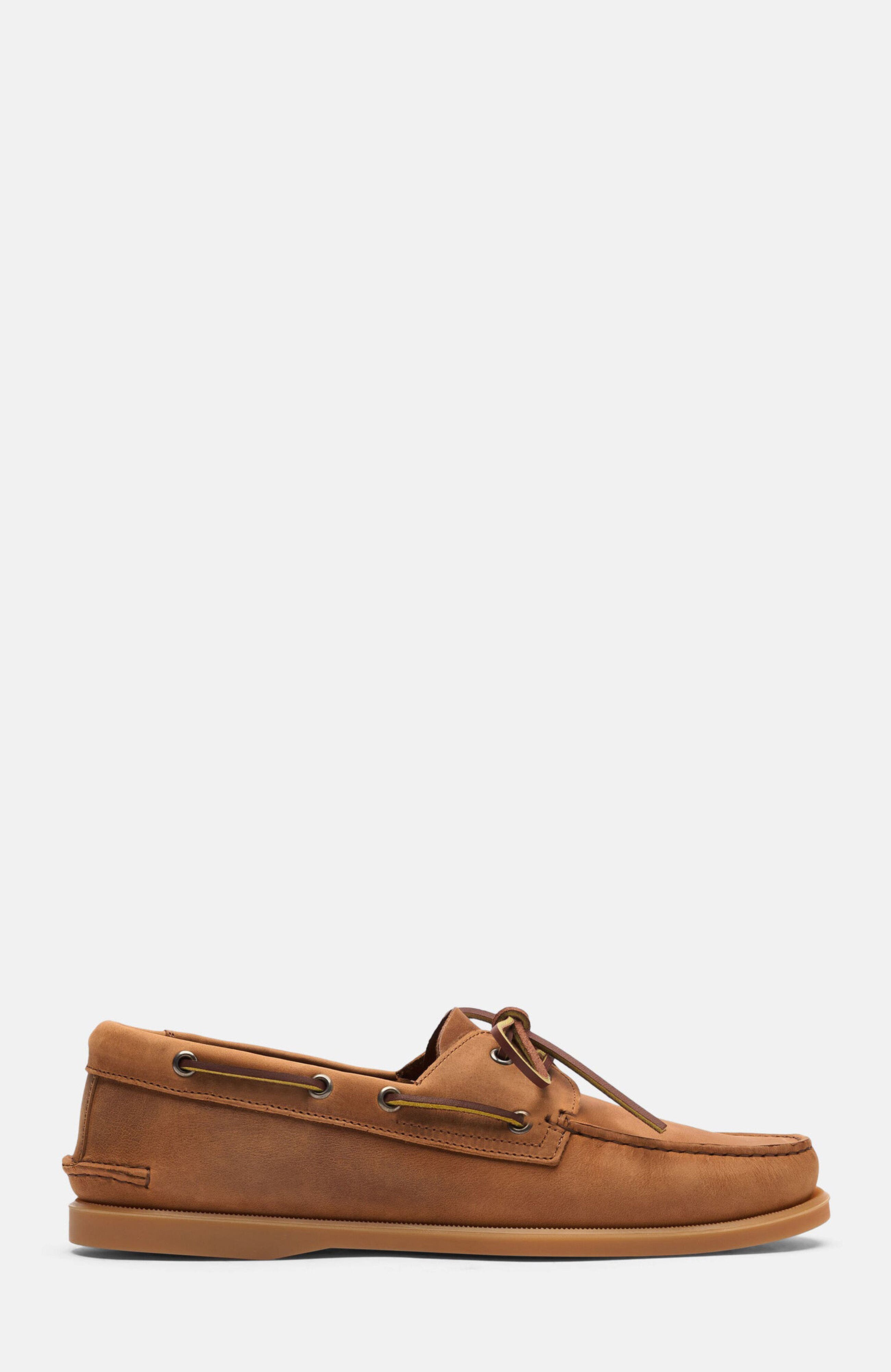 Jude Boat Shoes, Alternate, color, Cognac - Nubuck