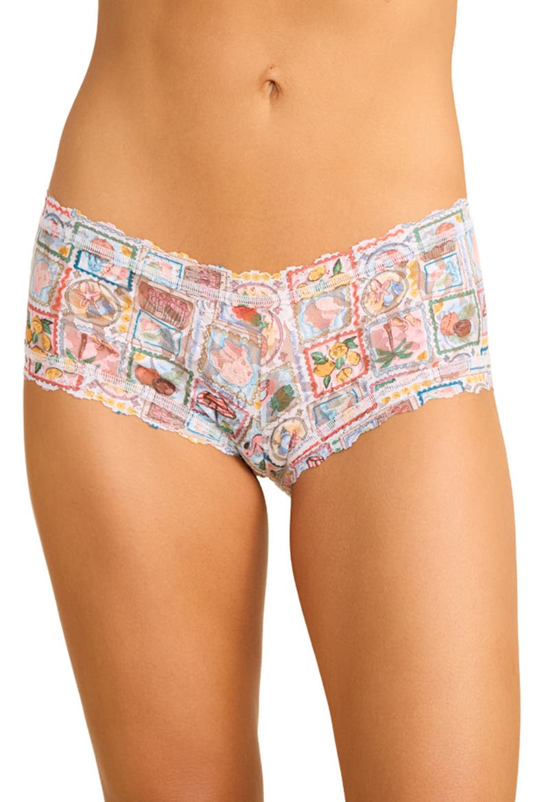 Print Boyshorts, Main, color, SNAIL MAIL WHITE