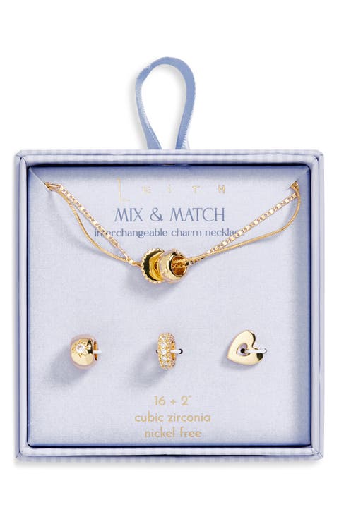 Star Cubic Zirconia Rondelle Necklace Set