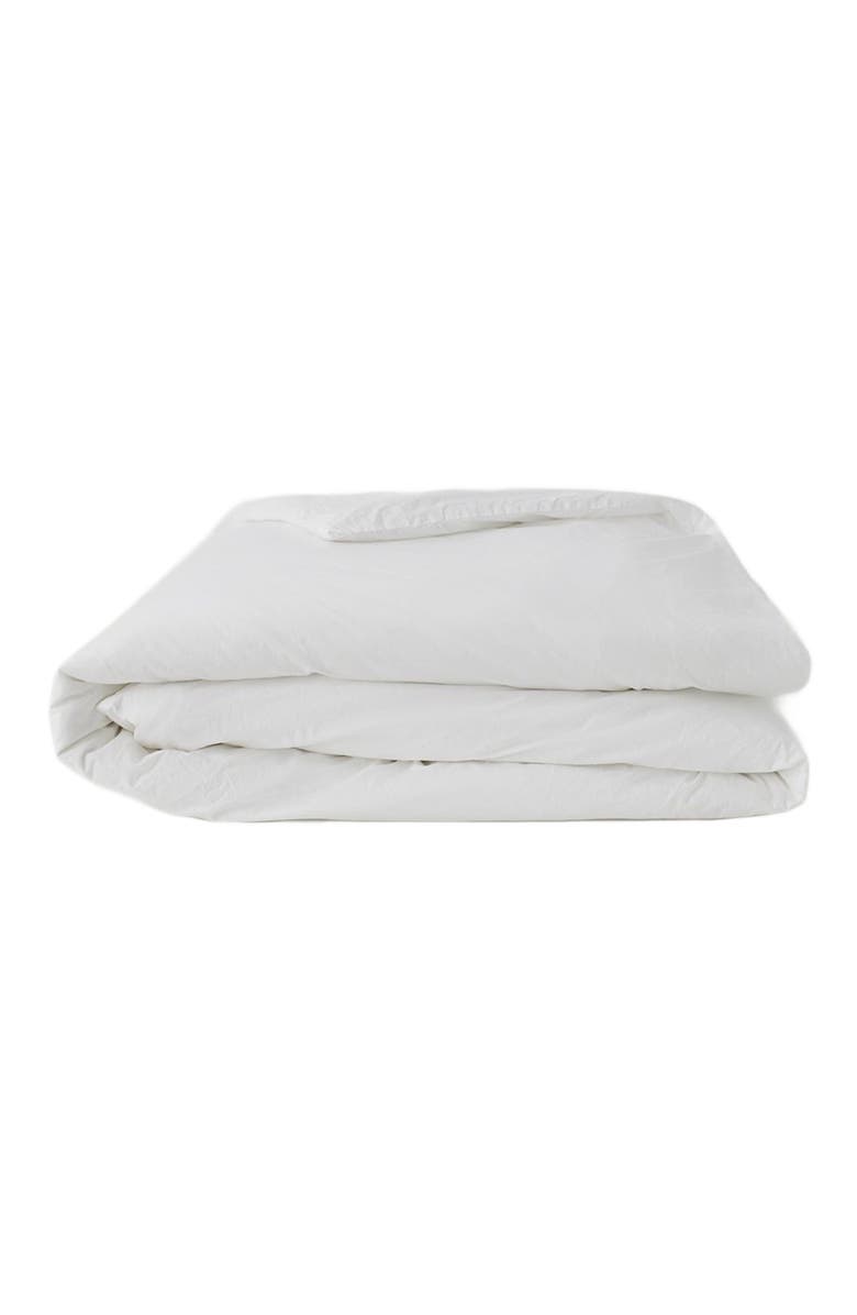 Pact Organic Cool-Air Percale Duvet Cover, Main, color, White