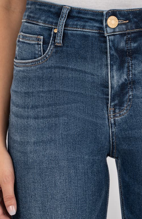 Kut From The Kloth Rachael Raw Hem Mid Rise Mom Jeans In Blue