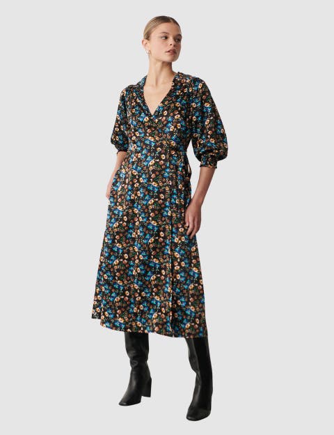 Kiera Floral Midi Dress