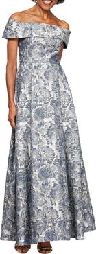 Alex Evenings Off the Shoulder Ballgown