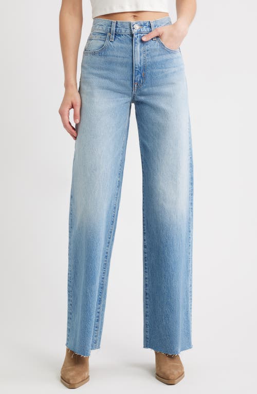 Slvrlake Grace High Waist Wide Leg Jeans In Blue