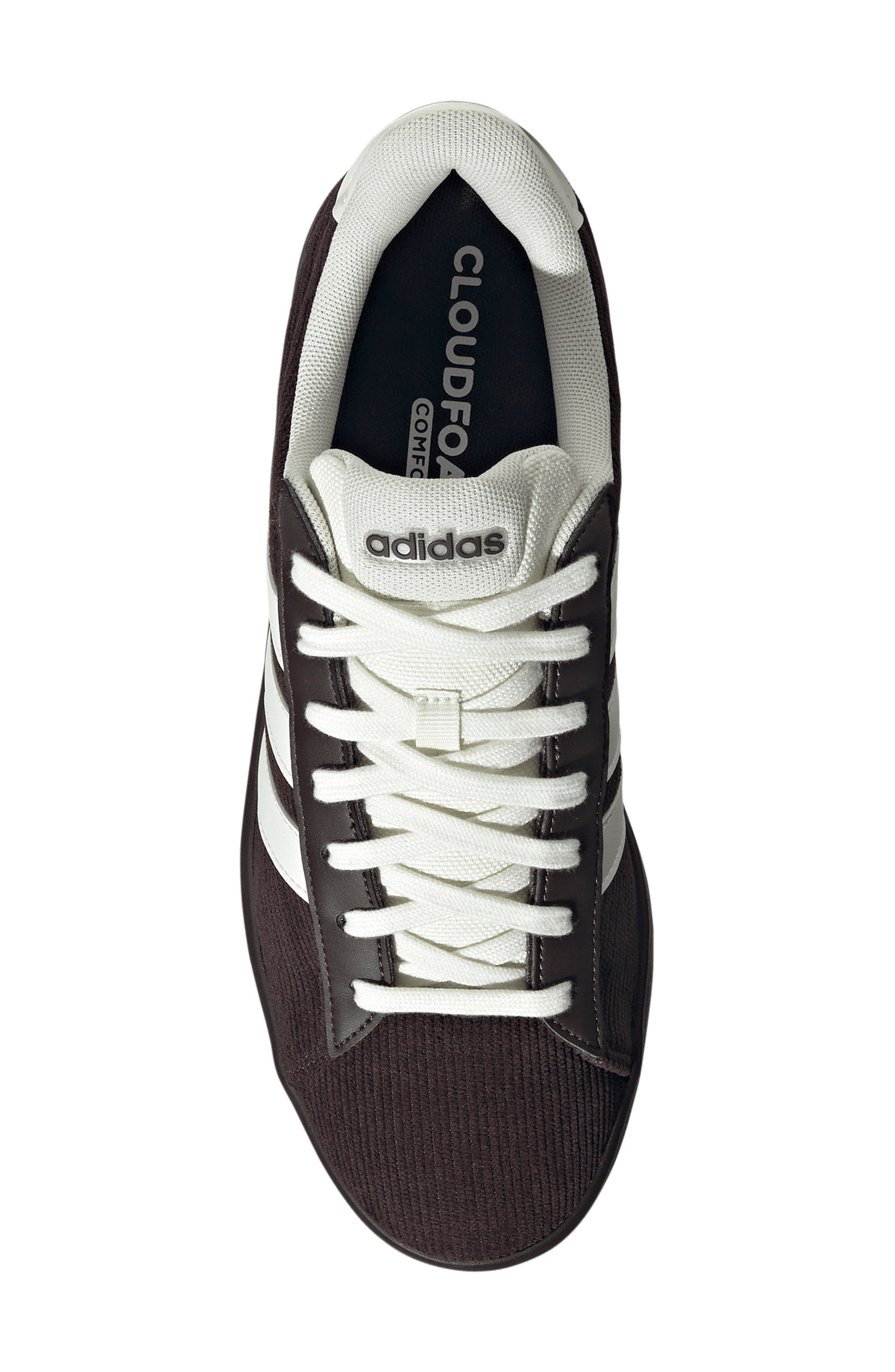 Grand Court Sneaker, Alternate, color, COFFEE/ OFF WHITE/ COFFEE