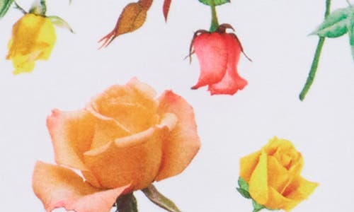 Shop L Agence L'agence Ressi Floral T-shirt In White Multi Mix Rose