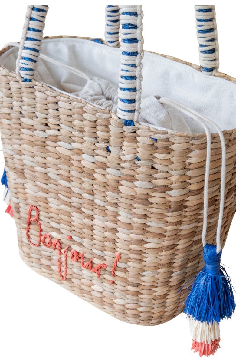 LIKHA Bonjour Embroidered Tote Bag, Alternate, color,