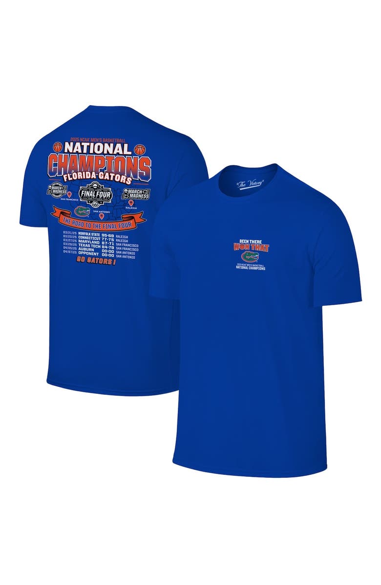 Retro Brand Men's Original Retro Brand Royal Florida Gators 2025 NCAA Men's Basketball National Champions T-Shirt, Alternate, color, 